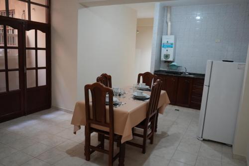 Dapur atau dapur kecil di Olimpo Aparthotel