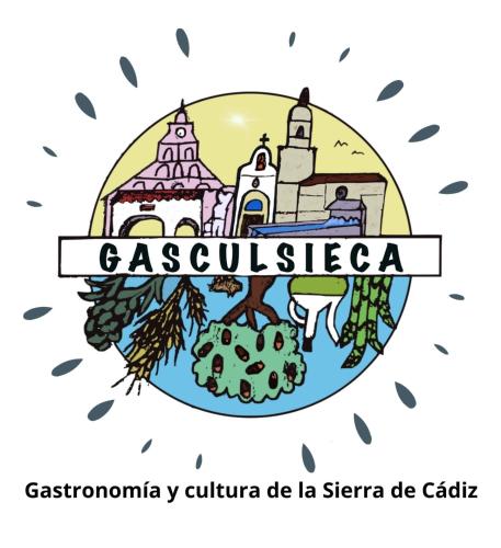a vector illustration of a cityscape with the name of cesky krum at Molino Romano in Alcalá del Valle