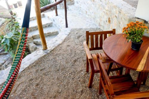 Balkón nebo terasa v ubytování La Aldea Zipolite