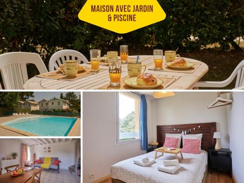 Maison de vacances avec piscine, à 2 pas de l'océan Atlantique