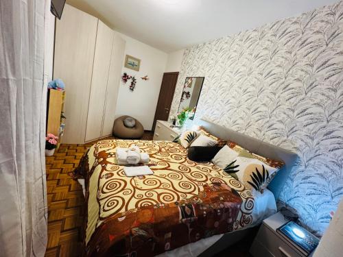 Ένα ή περισσότερα κρεβάτια σε δωμάτιο στο suite apartment near venice