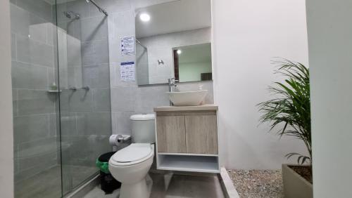 Vannituba majutusasutuses Hotel Fuente Real Popayán