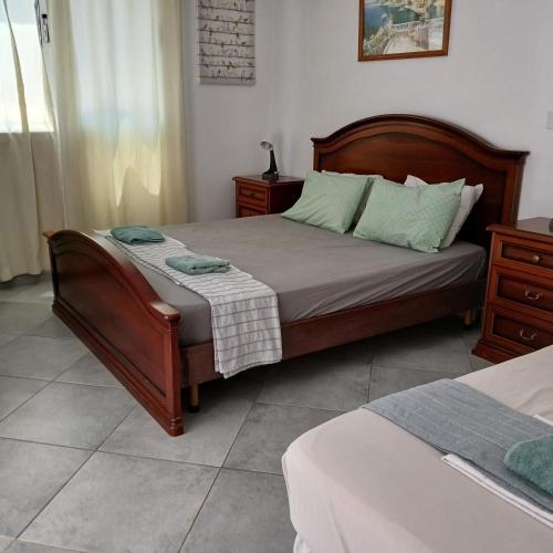 Llit o llits en una habitació de Villa Kiveli