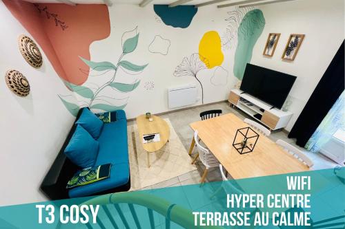 T3 COSY MAISON DE VILLE TERRASSE AU CALME