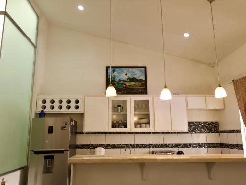 Una cocina o cocineta en Amá