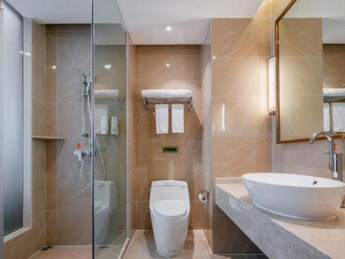 Koupelna v ubytování Vienna Hotel Yunnan Qujin High-Speed Railway Station Wuguan 1st Middle School