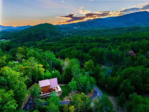 Smokies Sanctuary - Smoky Mtn A-Frame Hot Tub Mountain Views Firepit photo 44