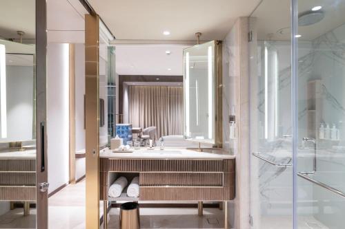 Koupelna v ubytování Merlis Hotel Coimbatore