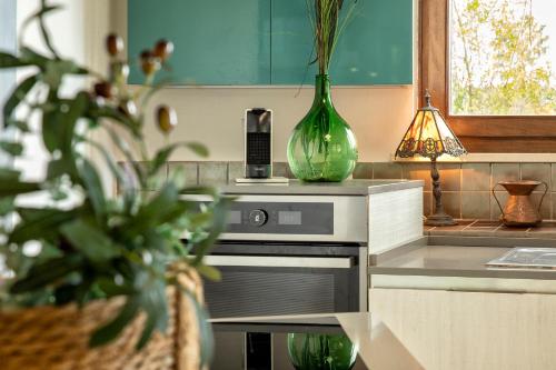 Η κουζίνα ή μικρή κουζίνα στο SARDINIA RE - Villa Fioretta Flowers Apartments