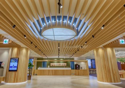 Ο χώρος του λόμπι ή της ρεσεψιόν στο Quintessa Hotel Akita
