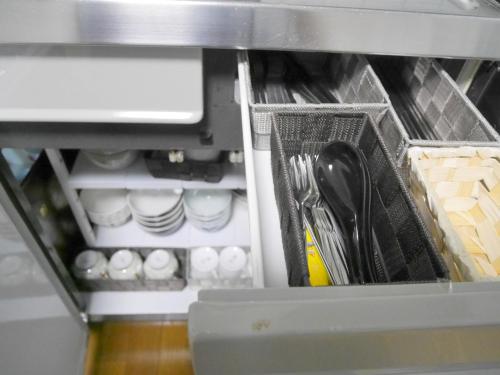 ホテル北港通にあるキッチンまたは簡易キッチン