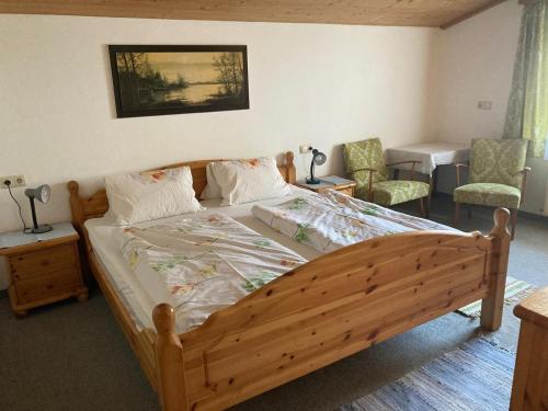 Postel nebo postele na pokoji v ubytování Haus Sebastian
