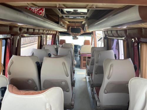 an empty train car with empty seats on a train at Gezi Trabzon Turizm in Trabzon