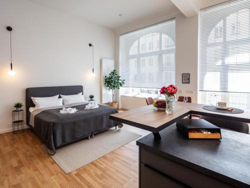 Khu vực ghế ngồi tại NEU! City-Loft-Apartment im Goethe Palais I 5P I Lift I Parkplatz I Zentrum I Helios