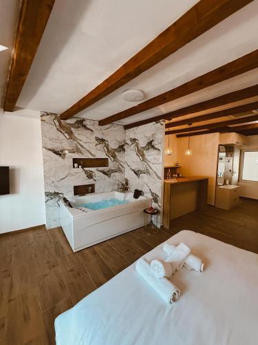 Katil atau katil-katil dalam bilik di RajRaj apartmani Gradiska