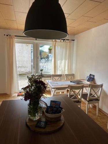 Posezení v ubytování Ferienwohnung Wepernest