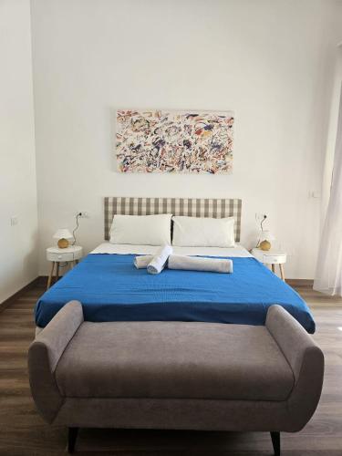 Una cama o camas en una habitación de B&B Ai Caliscendi