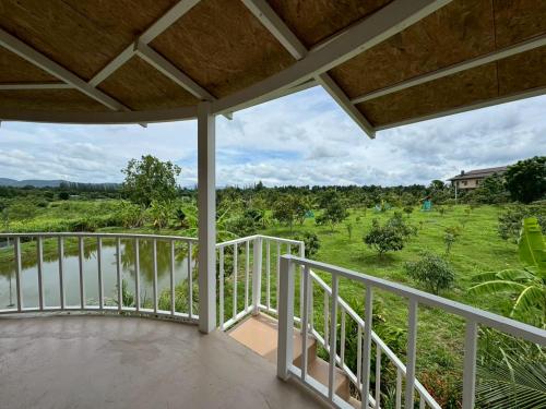 a view from the balcony of a house at Pundin Khaoyai in Nong Sarai