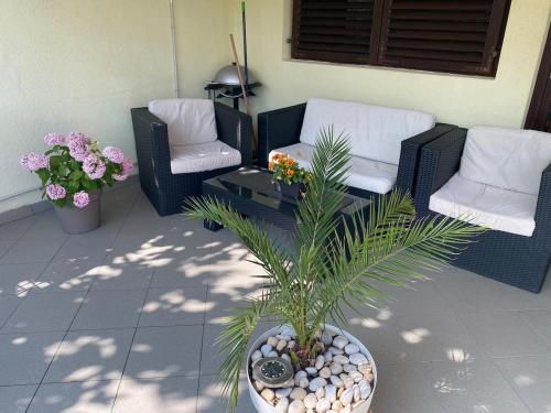 Posezení v ubytování Apartment Ramy