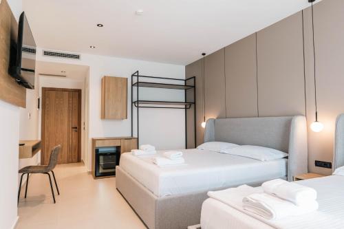 Postel nebo postele na pokoji v ubytování Central Park Premium Hotel