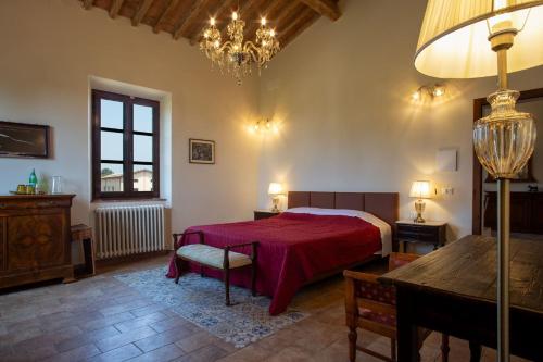 Postel nebo postele na pokoji v ubytování Villa Leone Reale