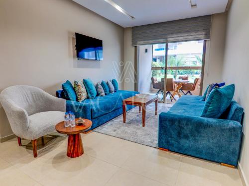 Et opholdsområde på La Ola - Piscine - Luxe - 2 or 4 Px