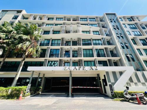 Bygningen som lejlighedshotellet ligger i