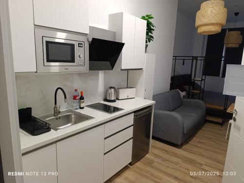 Køkken eller tekøkken på GOA Beach Front Apartments