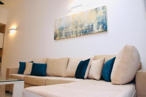 Χώρος καθιστικού στο Hasara Oceanfront Apartments