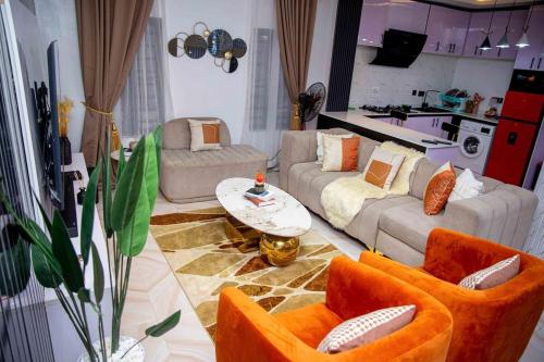 Η κουζίνα ή μικρή κουζίνα στο WhitneyW Luxury Apartments