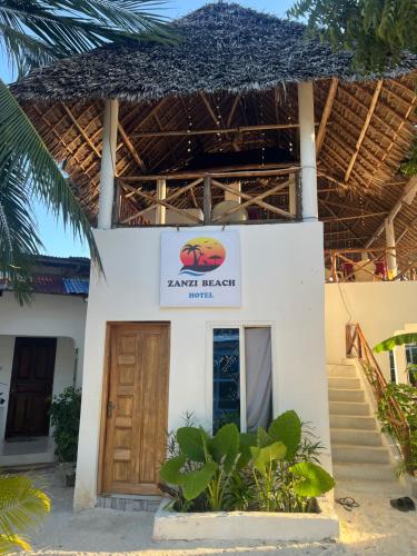 Muka bangunan atau pintu masuk Zanzi beach hotel