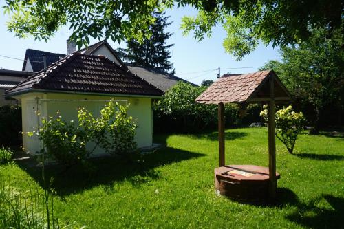 A garden outside Villa Ida