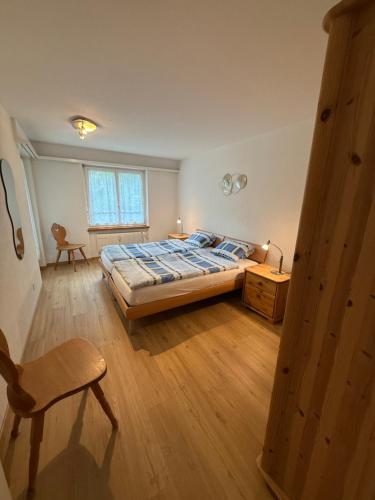 Postel nebo postele na pokoji v ubytování Saas-Fee Swiss Vacances