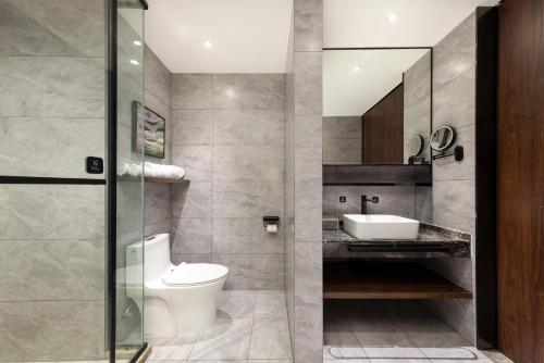 Ένα μπάνιο στο Wyndham Garden Shanghai Pudong