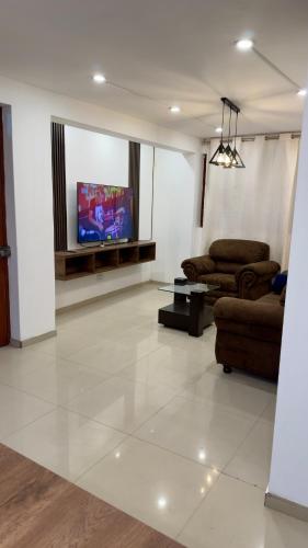 TV o dispositivi per l'intrattenimento presso Departamento completo en el primer piso