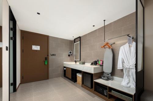Ένα μπάνιο στο Wyndham Garden Shanghai Pudong
