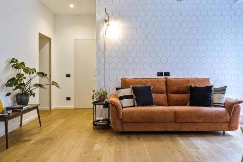 Area soggiorno di Cereate Suites
