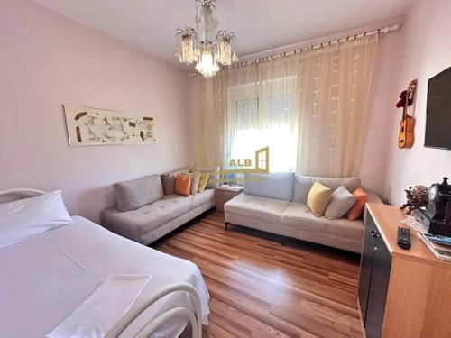 Posezení v ubytování CozyFlat in the middle of Tirana