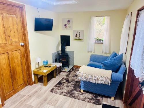 Χώρος καθιστικού στο hillgate farm lodges