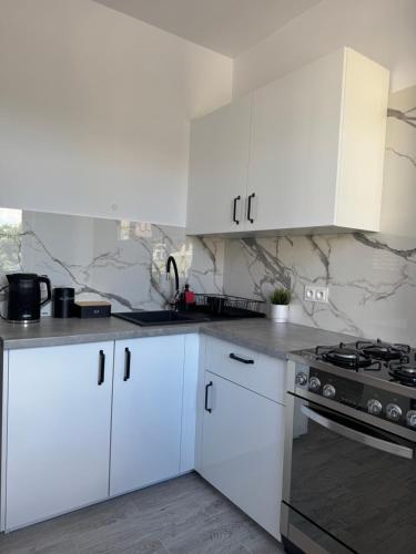 Η κουζίνα ή μικρή κουζίνα στο Apartament Zdrój Cieplice