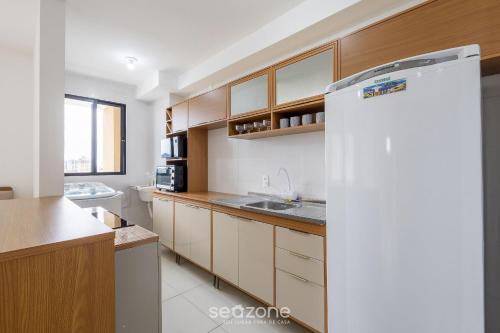 Dapur atau dapur kecil di MCB - Apartamentos com piscina prox. da Praia