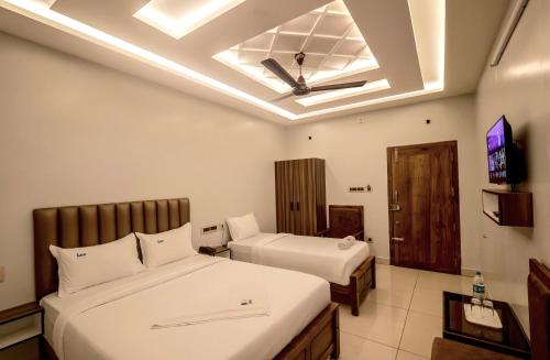 Cama o camas de una habitación en Lee Rooms