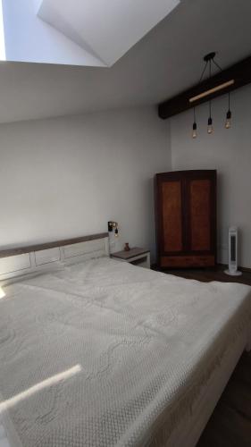 Ένα ή περισσότερα κρεβάτια σε δωμάτιο στο New boutique apartments house Gabrijela Mrak in old Tolmin