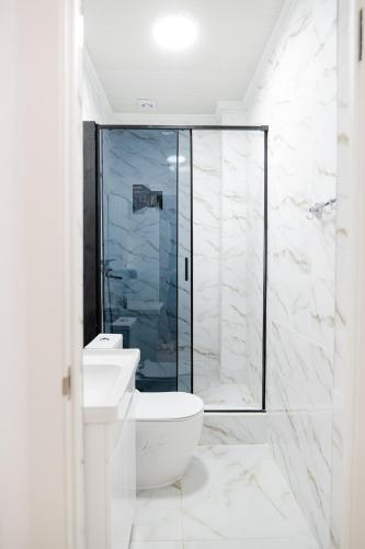 Salle de bains dans l'établissement Rai-Mery