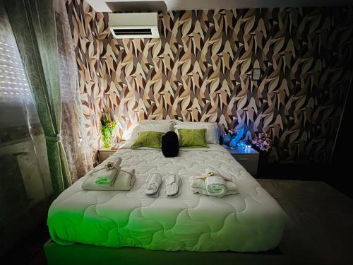 Ένα ή περισσότερα κρεβάτια σε δωμάτιο στο suite apartment near venice