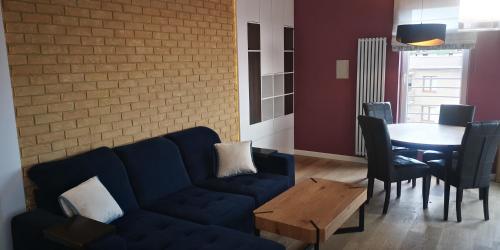 Χώρος καθιστικού στο Apartament Leśna nad jeziorem Długim