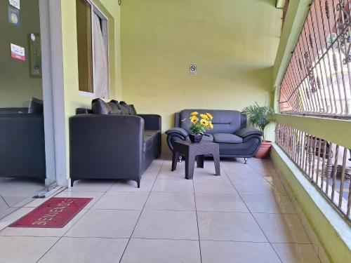 Χώρος καθιστικού στο Hotel Enrique I Gazcue, Bed and Breakfast