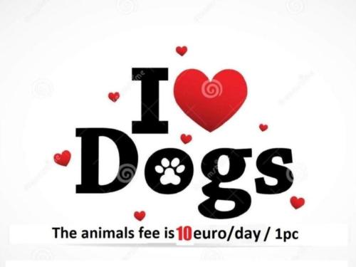 a sign that says i love the animals free is equal day type at Happy Inn Sweet Old Town Studio, Self check in, Parking in Vilnius