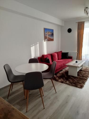 Χώρος καθιστικού στο Apartmán Hurbanova