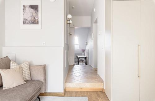 Χώρος καθιστικού στο Traku apartament